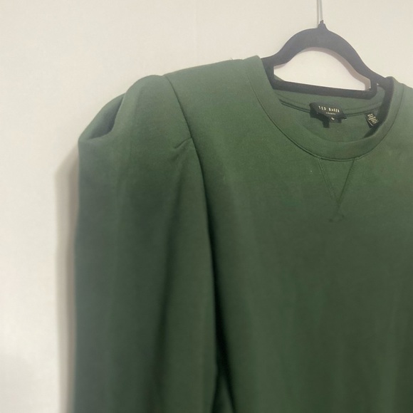 Ted Baker Imojene  sweater dress with structured shoulders size 6 LIKE NEW - Picture 7 of 9